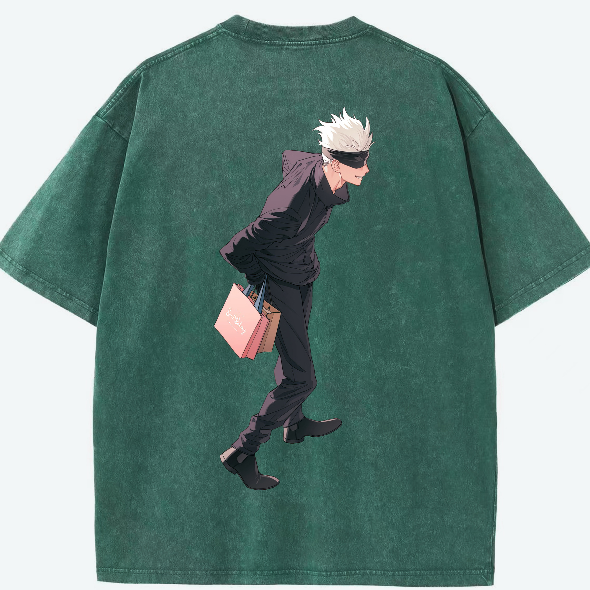 （画像用） 呪術廻戦 Jujutsu Kaisen 綿100% ヴィンテージ風 半袖Tシャツ（背面プリント）